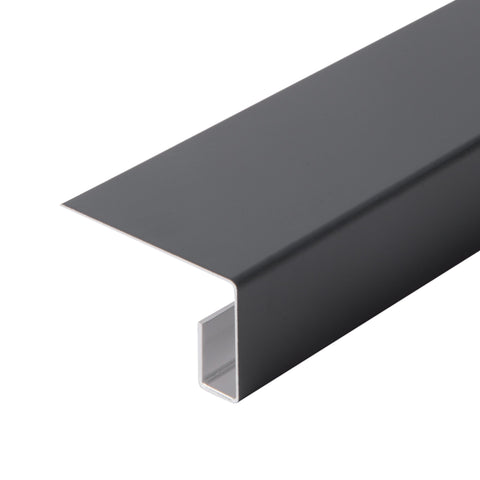 End piece, double - ANTRACITE GREY - 3 meter